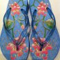 Blue flip flop Floral Design