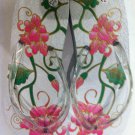 White Flip Flop Floral Design