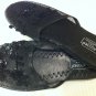 Black Mesh Slippers