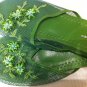 Dark Green Mesh Slippers