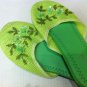 Lime Green Mesh Slippers