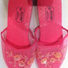Pink Mesh Slippers