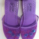 Purple Mesh Slippers