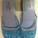 Light Blue Mesh Slippers