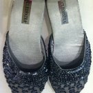 Black Sequin Slippers