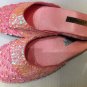 Pink Sequin Slippers