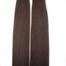 Tape hair #4 Medium Brown 20 pieces Remy human hair extensions 50 grams 22"