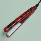 Ceramic Tourmaline small Portable Mini flat iron curling straigtener RED ROSE