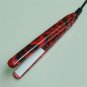 Ceramic Tourmaline small Portable Mini flat iron curling straigtener RED ROSE