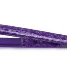 Ceramic Tourmaline small Portable Mini flat iron curling straigtener PURPLE ROSE