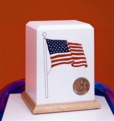 Patriot "Cultured Stone" URN - Marine Corps Emblem