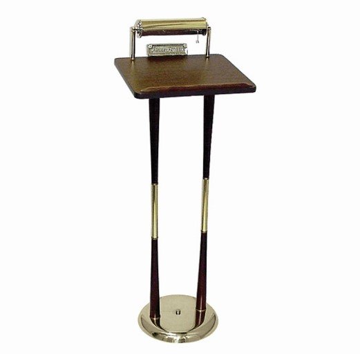 Dual-Leg Register Stand With Reflector Shade