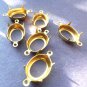 Lot of 6 14x10 Oval 2 ring settings