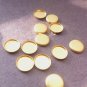 Lot of 12 8mm Bezel Brass Cups