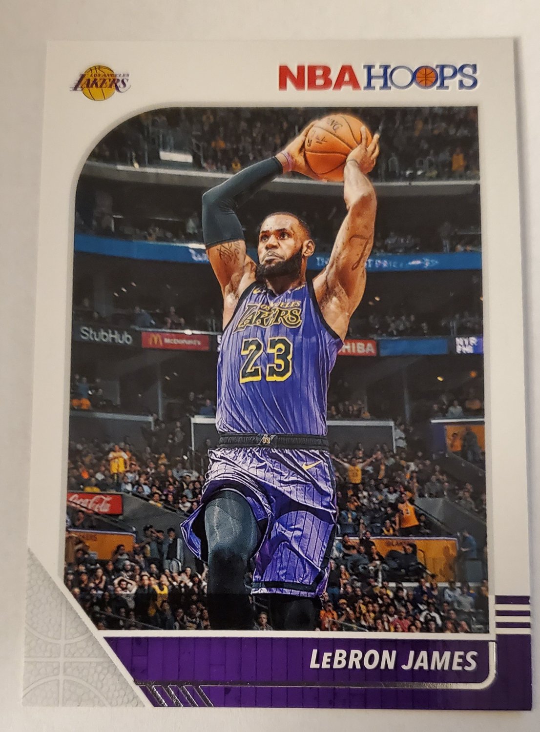 LeBron James 201920 NBA Hoops Base Card