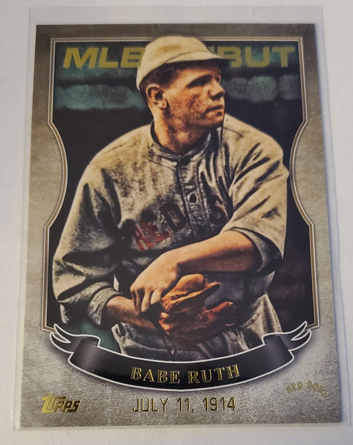 Babe Ruth 2016 Topps MLB Debut Gold Insert Card