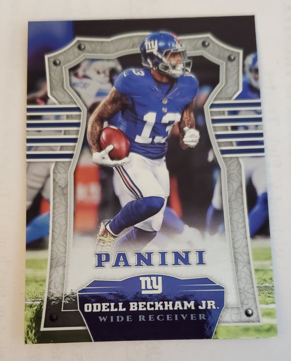 Odell Beckham Jr 2017 Panini Chainmail Armor Insert Card