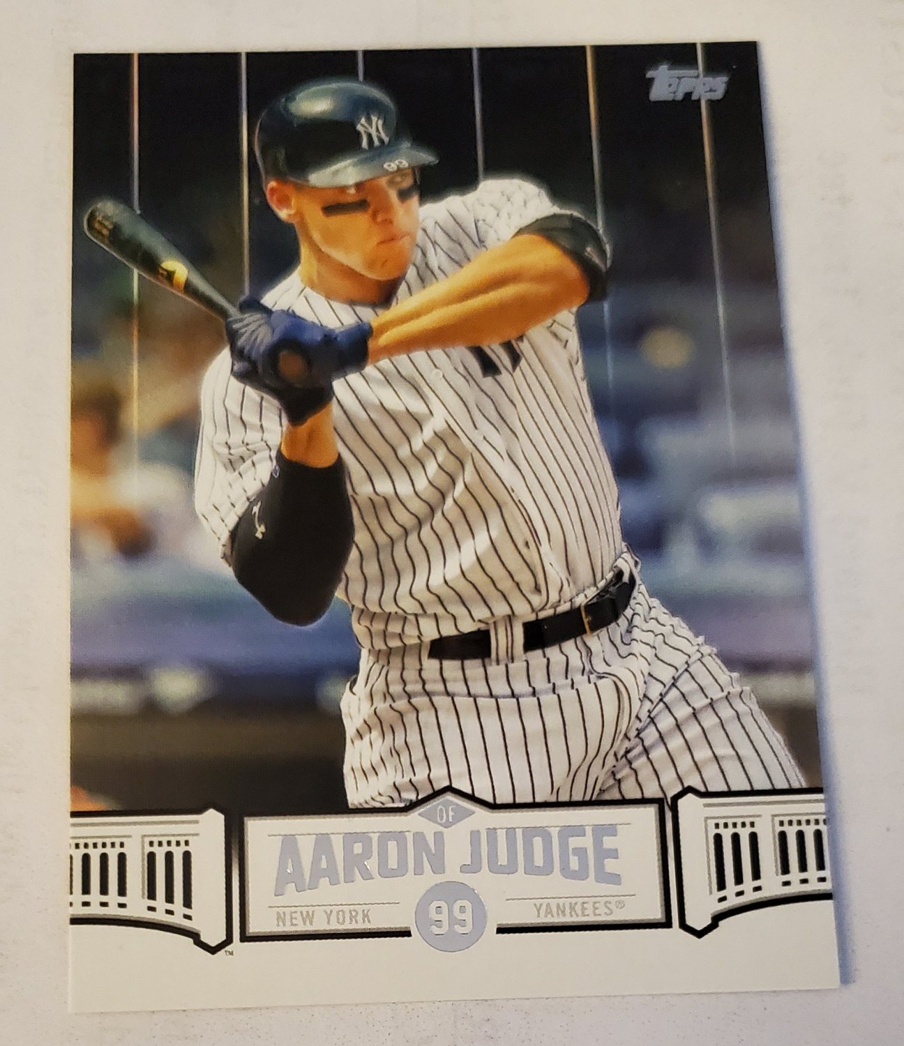 Aaron Judge 2018 Topps Judge Highlights Black Insert Card