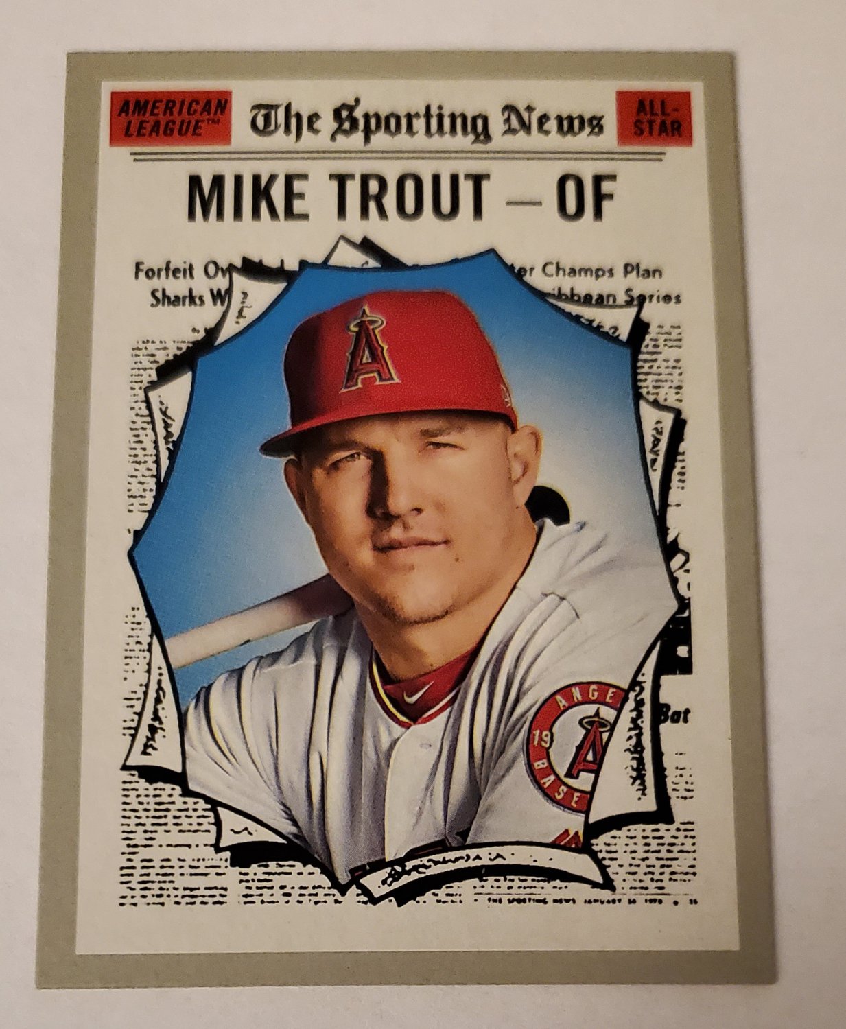 Mike Trout 2019 Topps Heritage AS Base Card