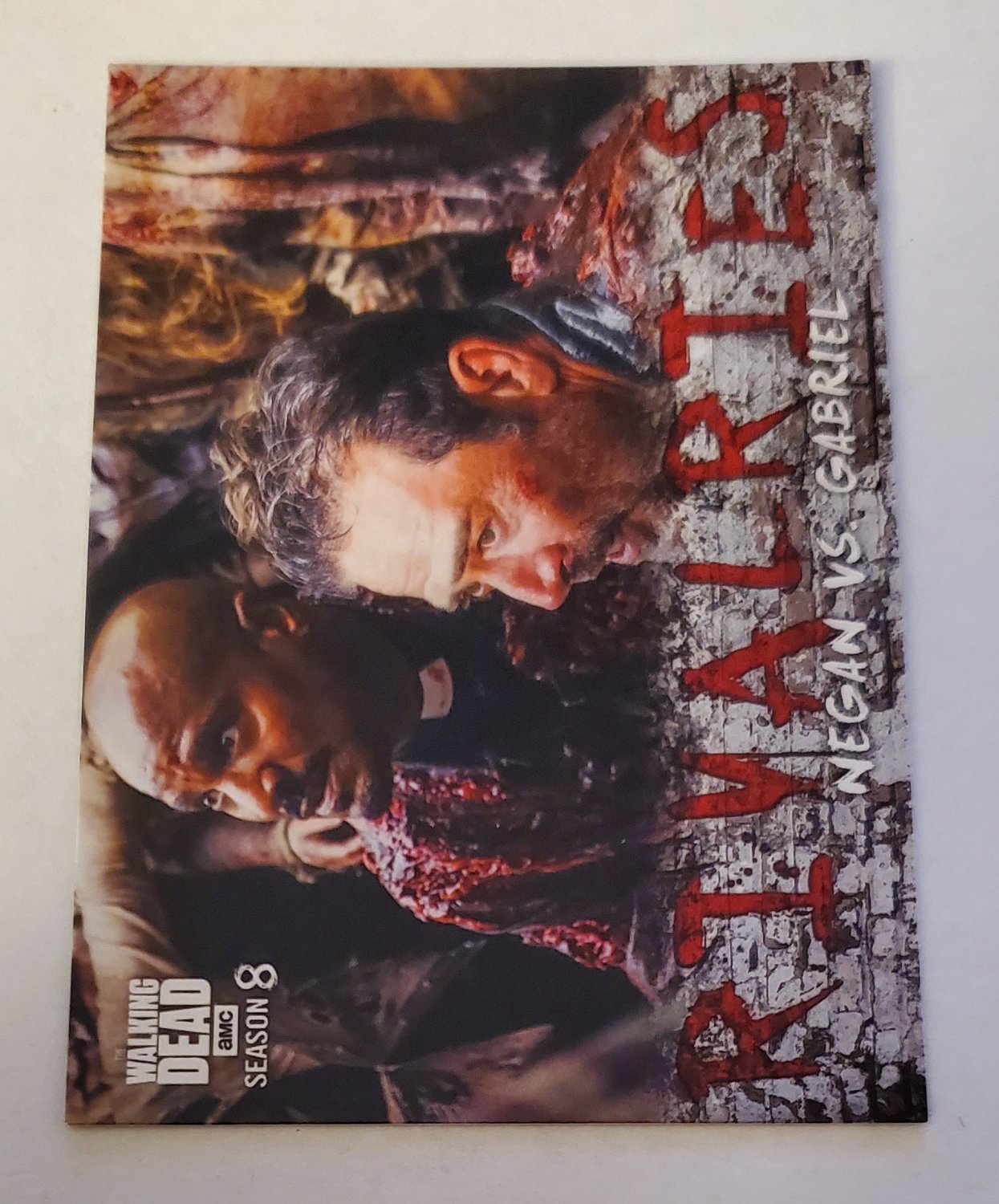 Negan & Gabriel 2018 The Walking Dead Season 8 Part 1 Rivalries Insert Card