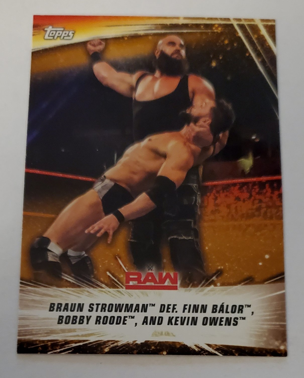 Braun Strowman Sex - Braun Strowman Topps Wwe Summer Slam Bronze Insert Card | My XXX Hot Girl