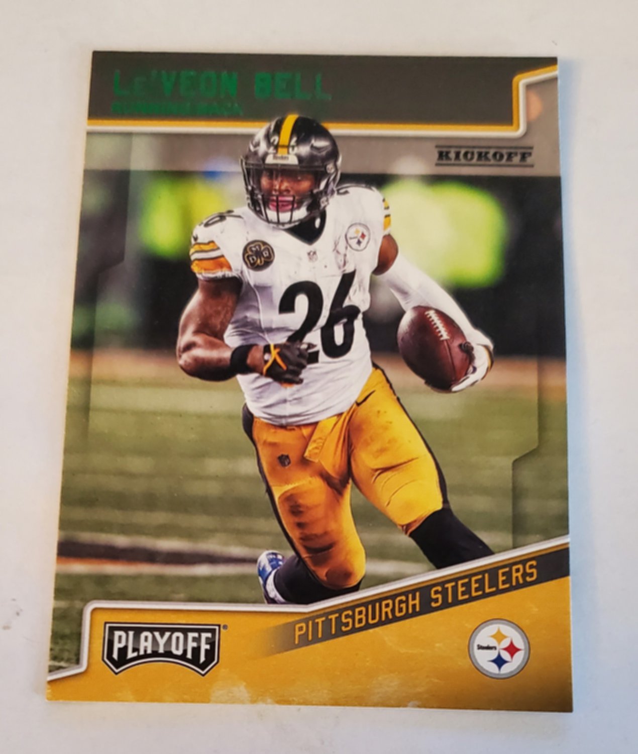 Le'Veon Bell 2018 Playoff Kickoff Kickoff Insert Card