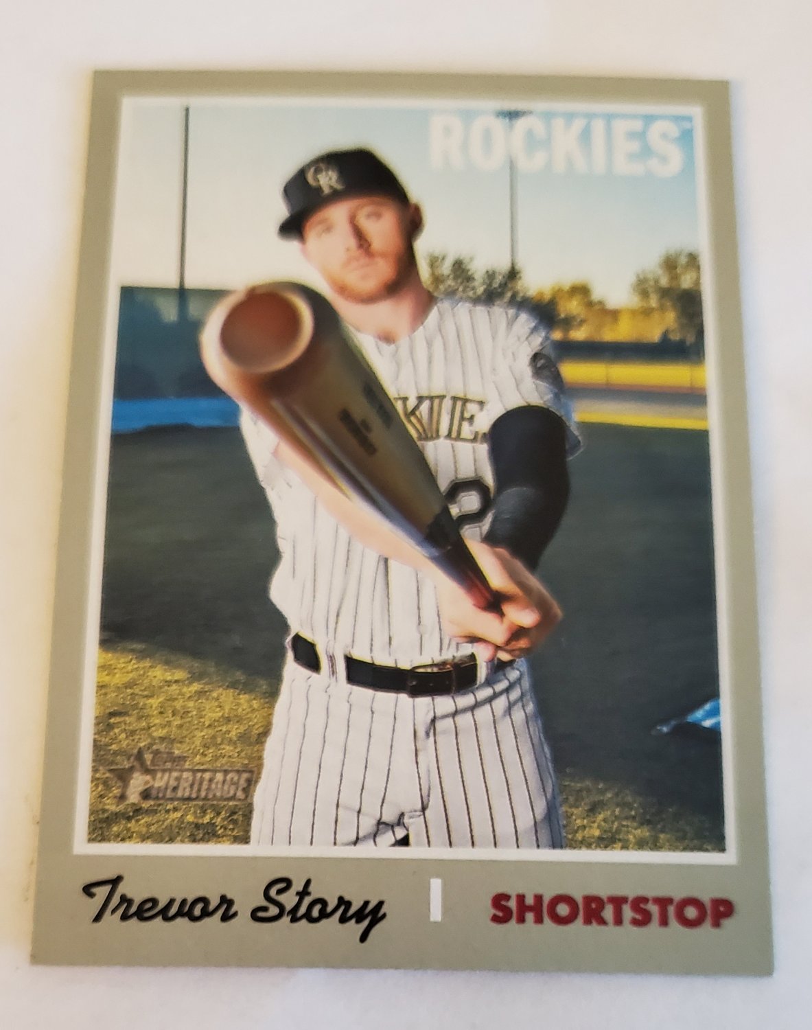 Trevor Story 2019 Topps Heritage SP Base Card