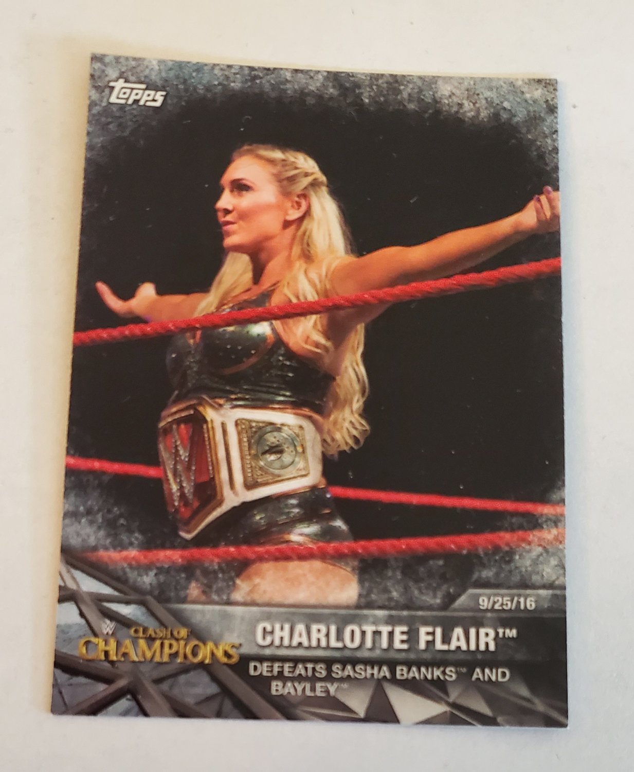 Charlotte Flair 2017 Topps WWE Womens Division WWE Matches & Moments ...