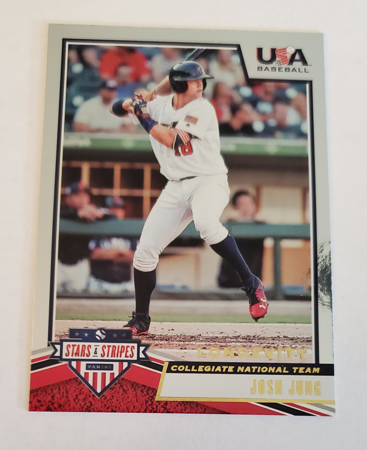 Josh Jung 2019 USA Stars & Stripes Longevity Rookie Card
