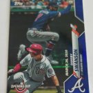 Dansby Swanson 2020 Opening Day Blue Foil Insert Card