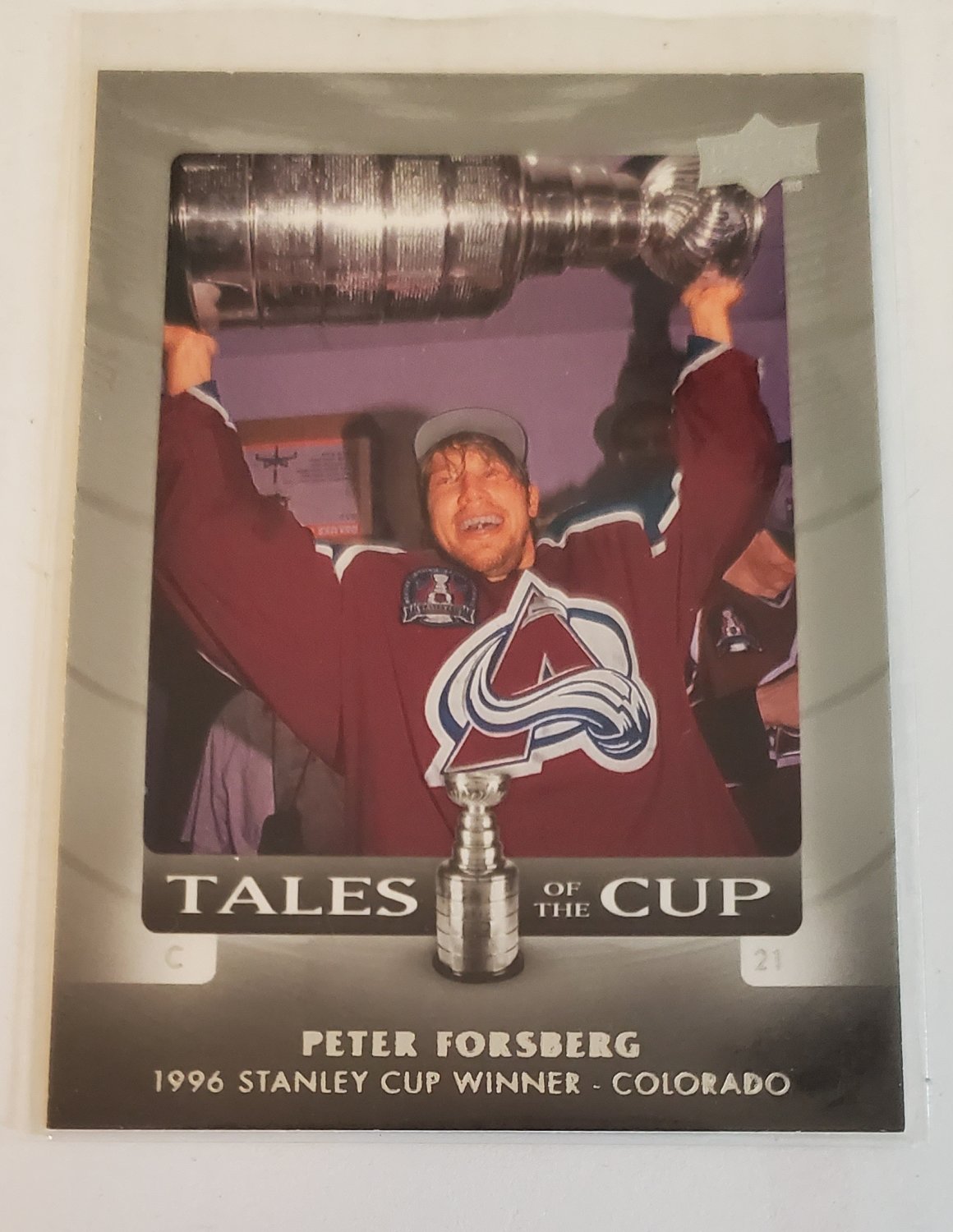 Peter Forsberg 2008-09 Upper Deck Tales Of The Cup Insert Card