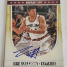 Luke Harangody 2011-12 NBA Hoops Autograph Card