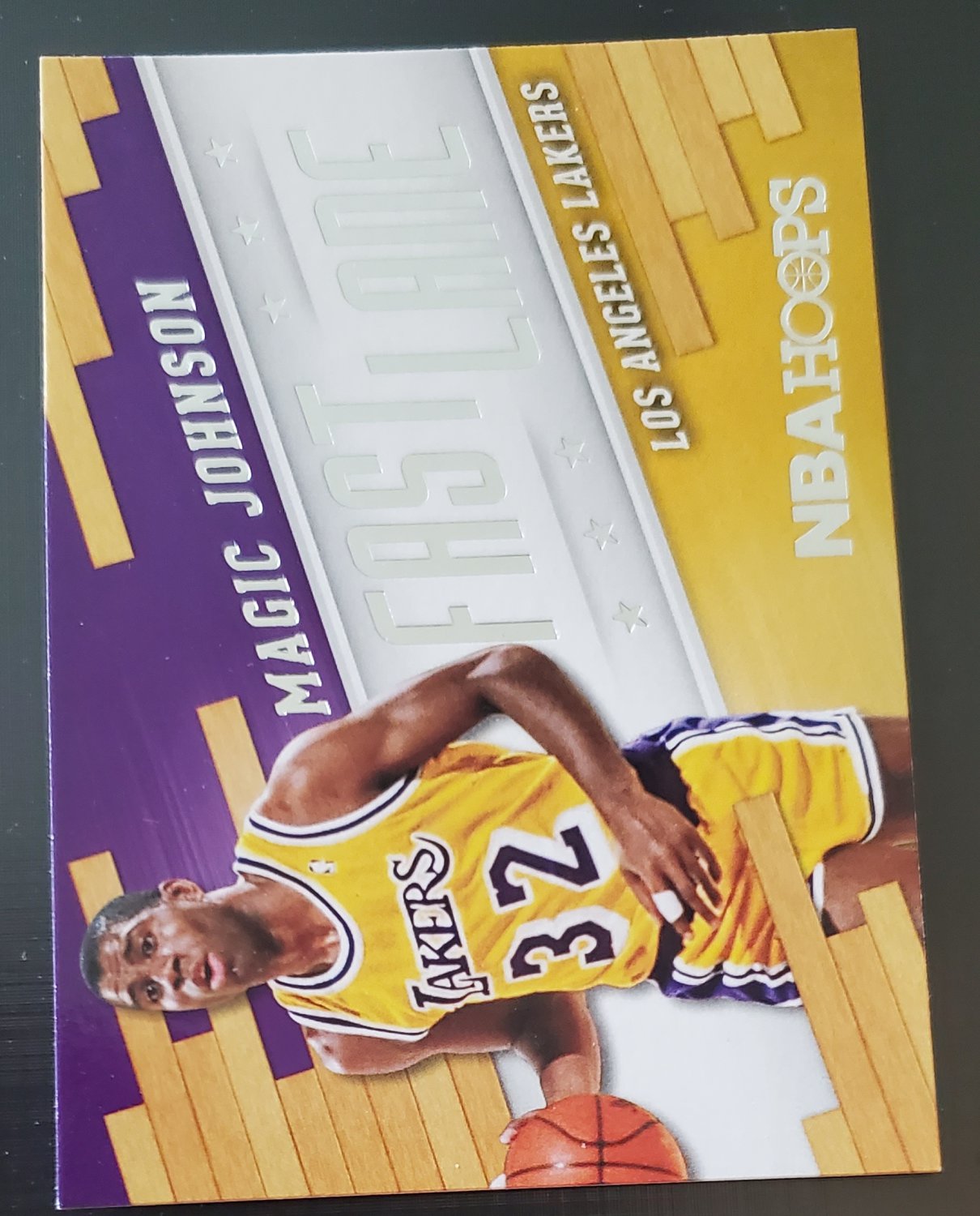Magic Johnson 2014-15 NBA Hoops Fast Lane Insert Card