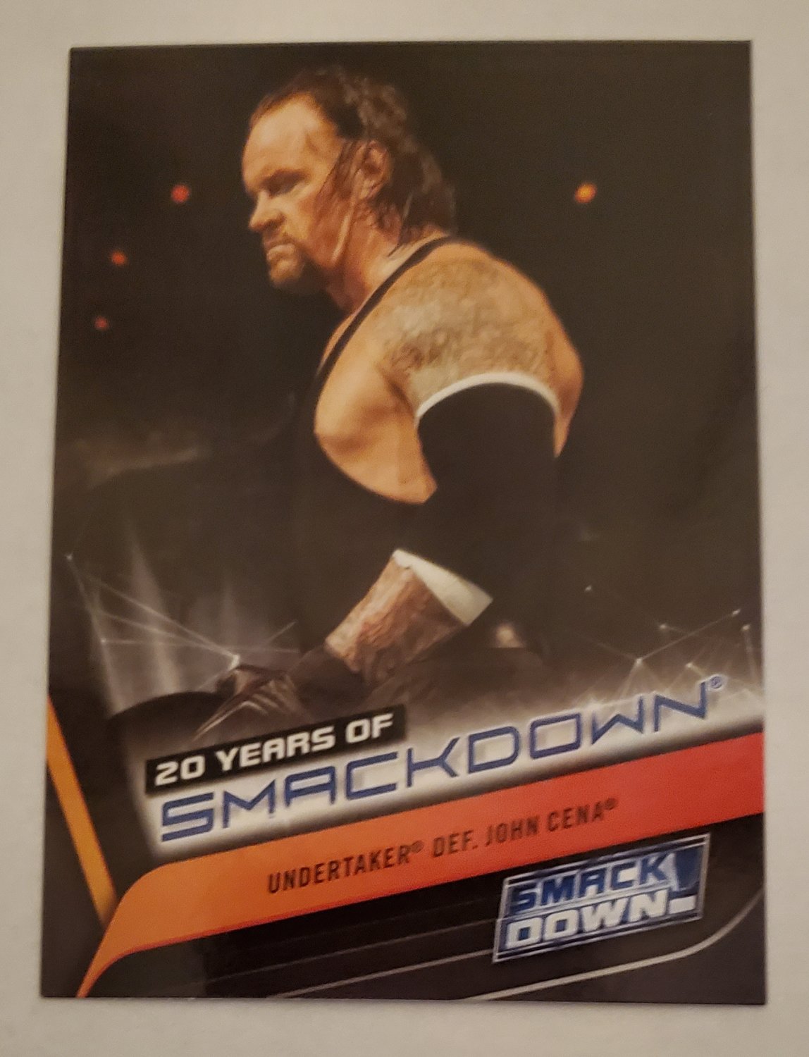 Undertaker 2019 Topps Wwe Smackdown Live 20 Years Of Smackdown Insert Card