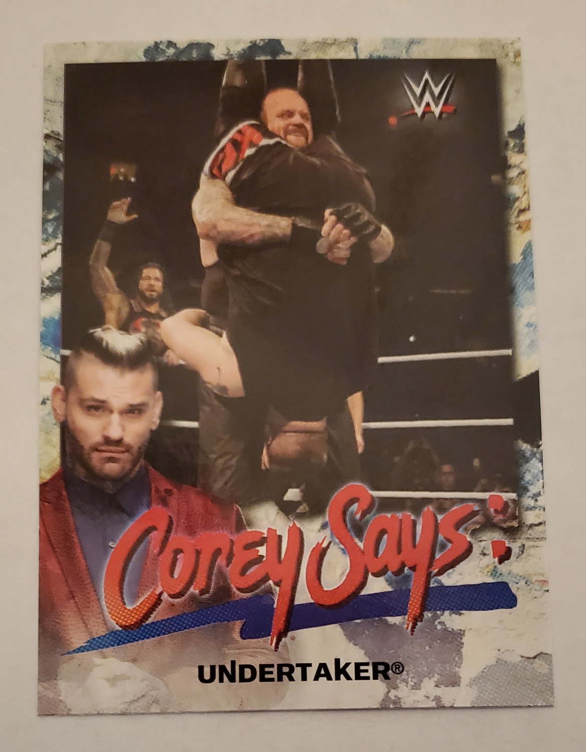Undertaker 2019 Topps WWE Smackdown Live Corey Says Insert Card