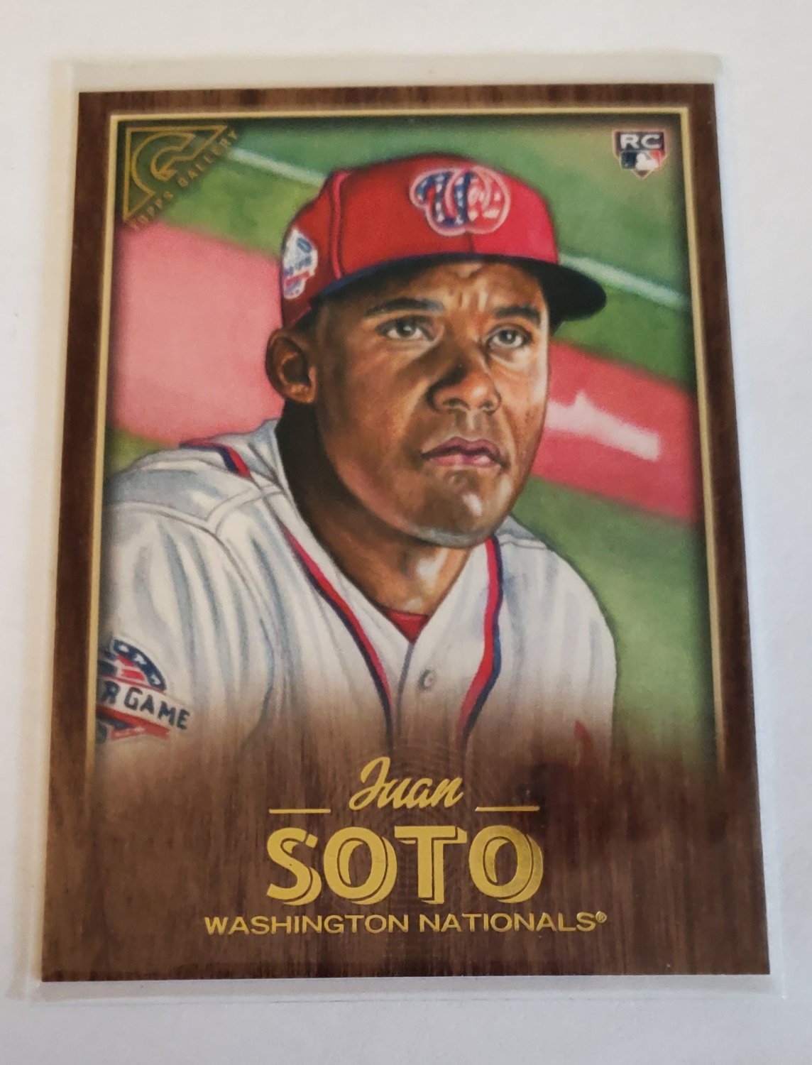 Juan Soto 2018 Topps Gallery Canvas Rookie Card