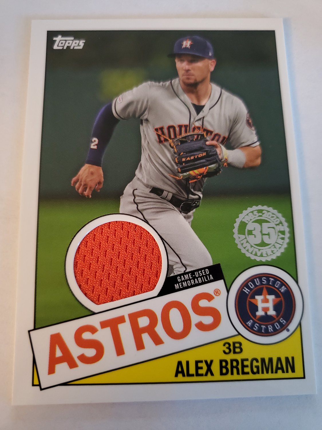 Alex Bregman 2020 Topps '85 Topps Relics Card