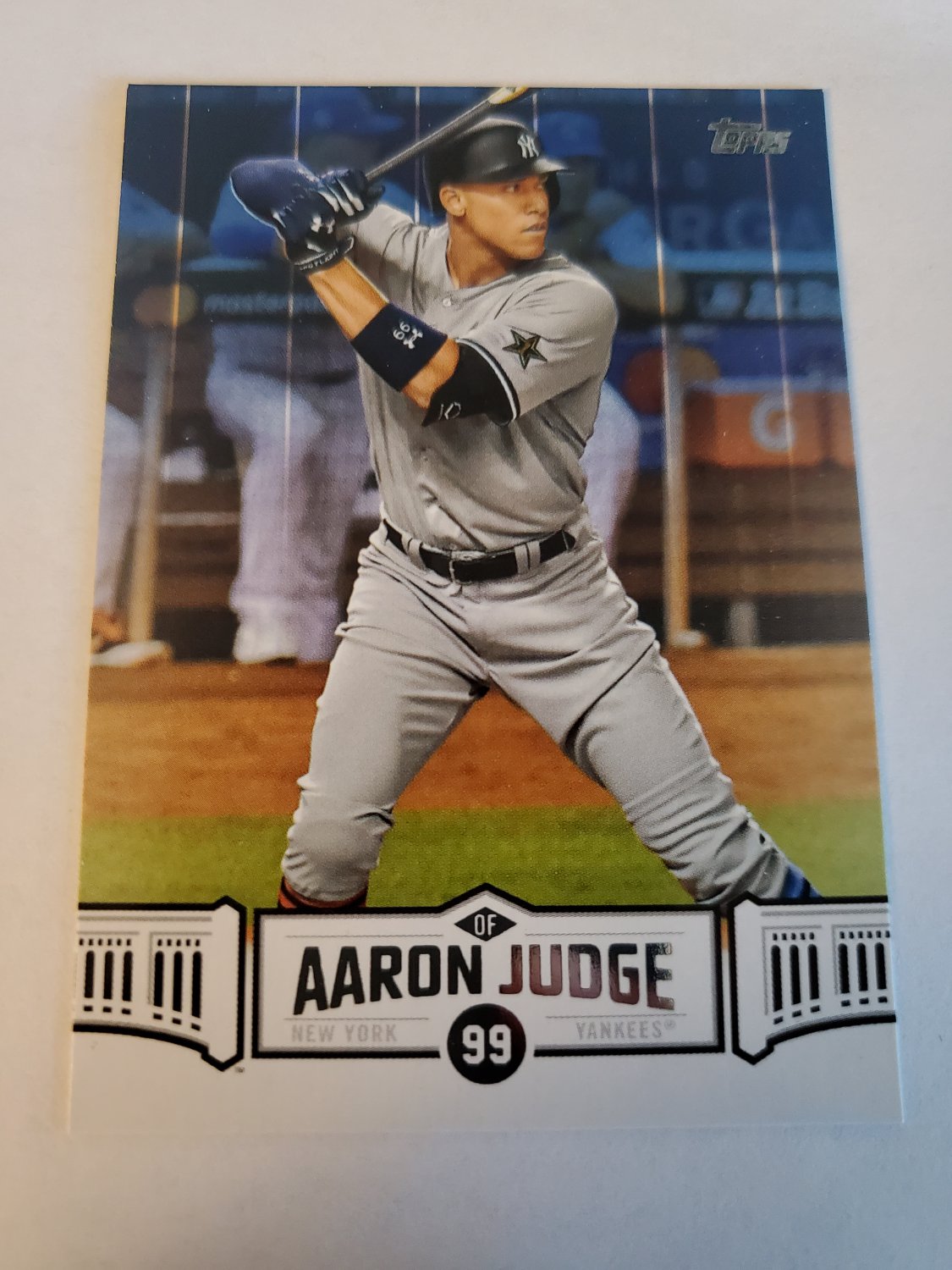Aaron Judge 2018 Topps Judge Highlights Blue Insert Card AJ16