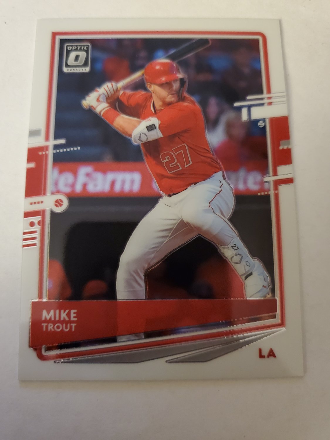 Mike Trout 2020 Optic Base Card