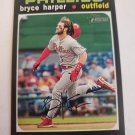 Bryce Harper 2020 Topps Heritage Action Variations Insert Card
