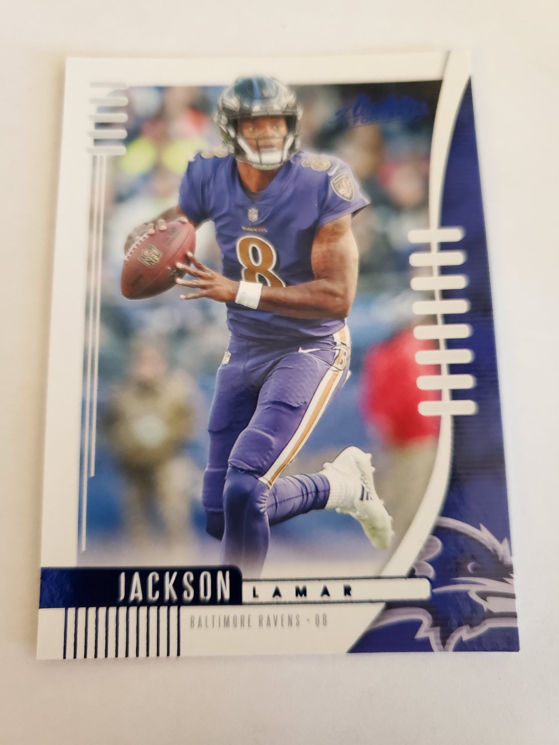 Lamar Jackson 2019 Absolute Blue Insert Card