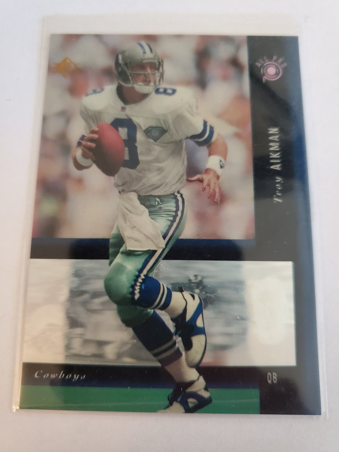 Troy Aikman 1994 SP Holoviews Insert Card