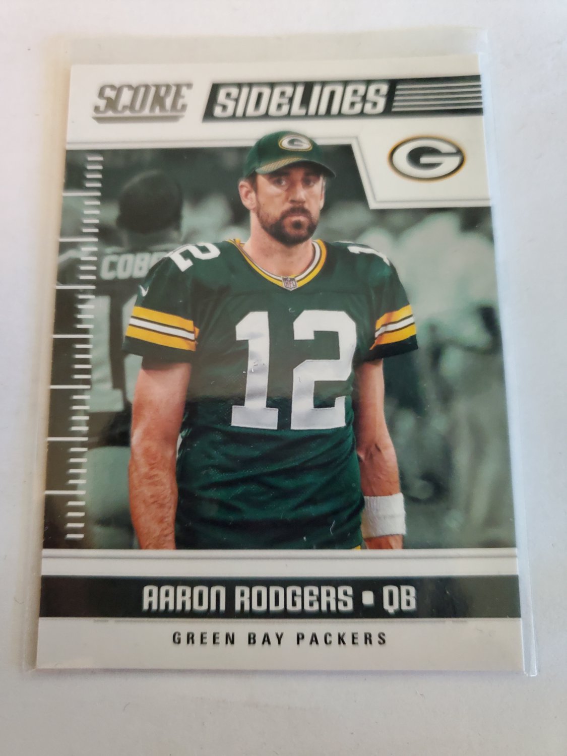 Aaron Rodgers 2018 Score Sidelines Insert Card