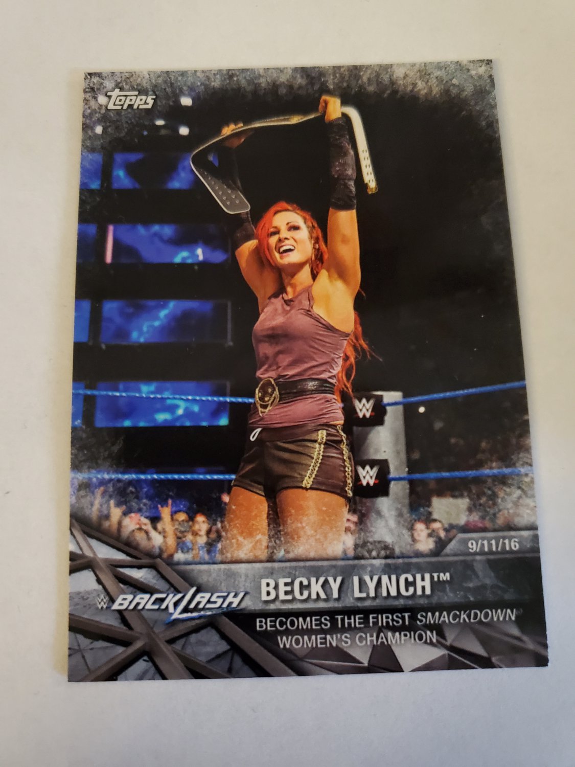 Becky Lynch 2017 Topps WWE Women's Division Matches & Moments Insert Card