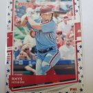 Rhys Hoskins 2020 Donruss Independence Day Insert Card