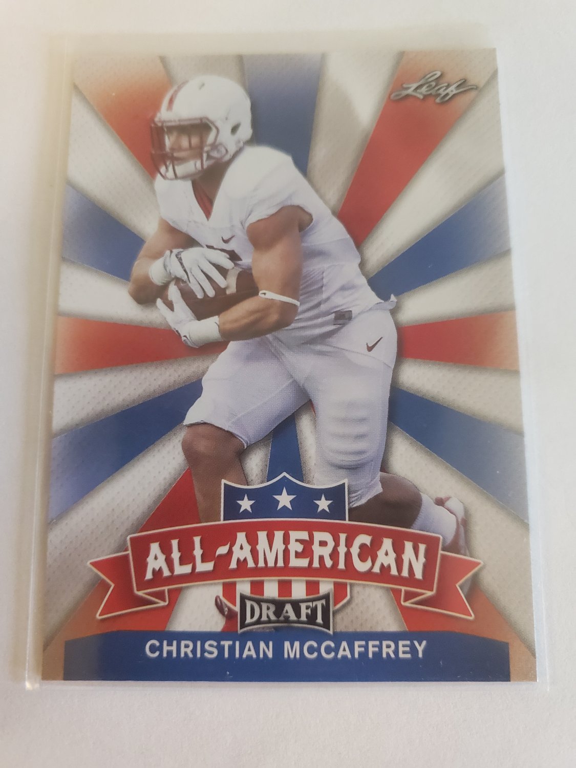 Christian McCaffrey 2017 Leaf Draft All American Insert Card