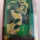 Chuba Hubbard 2021 Chronicles Draft Pick Flux Silver Rookie Card