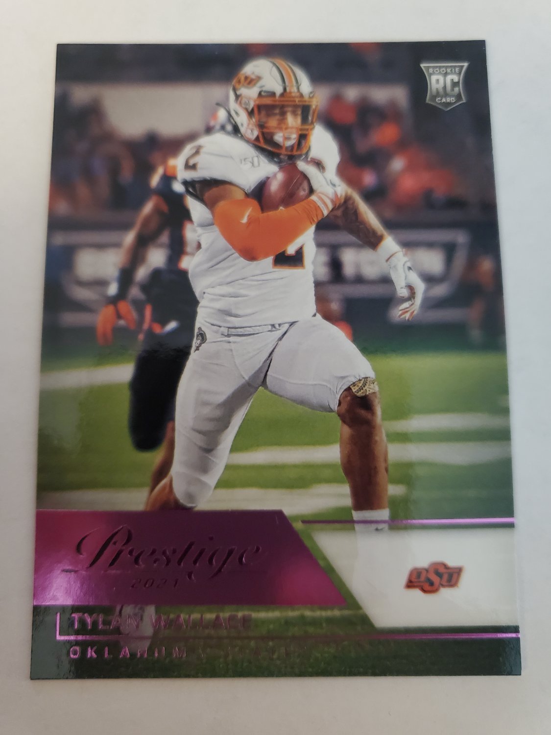 Tylan Wallace 2021 Chronicles Draft Pick Prestige Pink Rookie Card