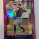 Zach Plesac 2021 Prizm Prizms Purple Insert Card