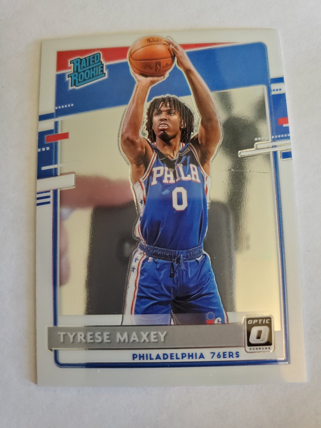Tyrese Maxey 2020-21 Optic Rookie Card Card